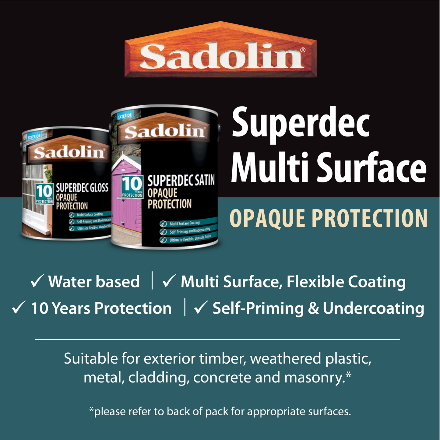 Sadolin Superdec Satin Sample Pot 250ml