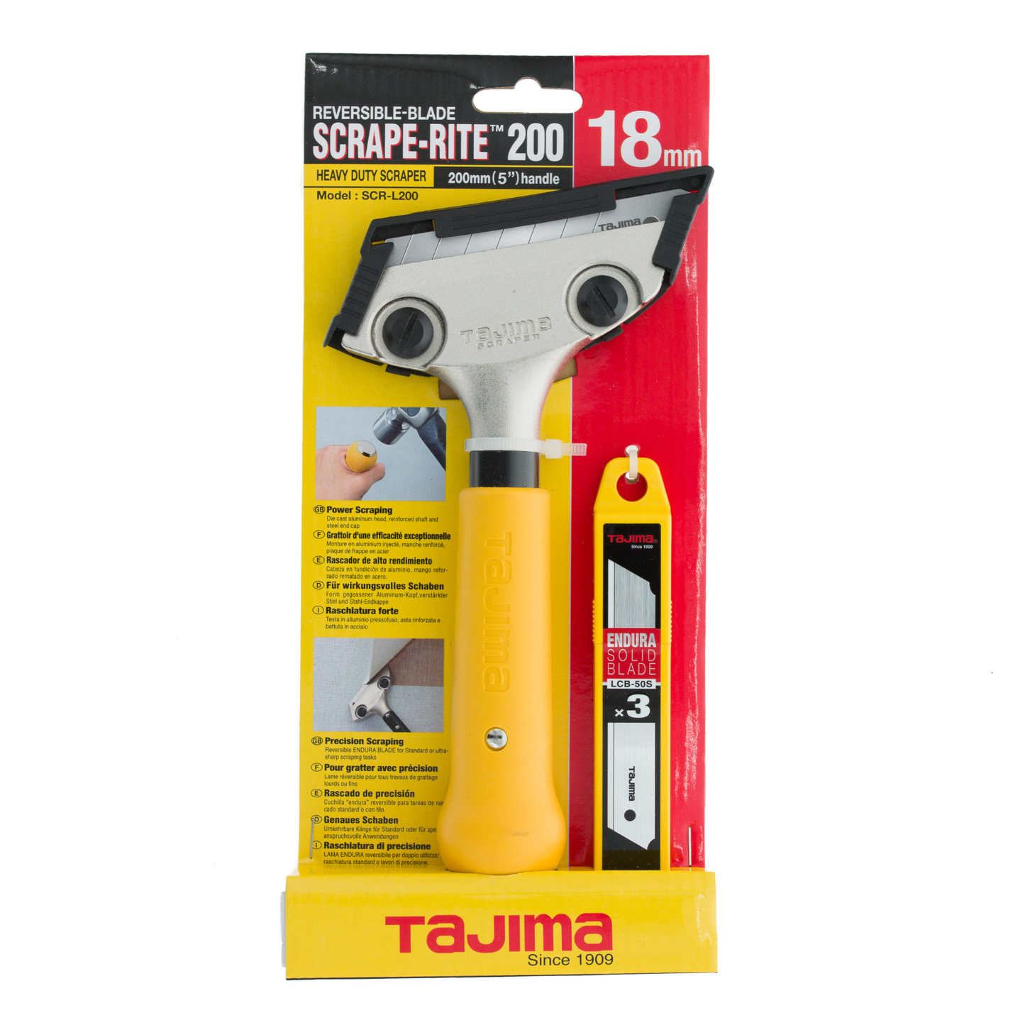 Tajima SCRL200 Scrape-Rite Heavy Duty Scraper - 200mm Handle