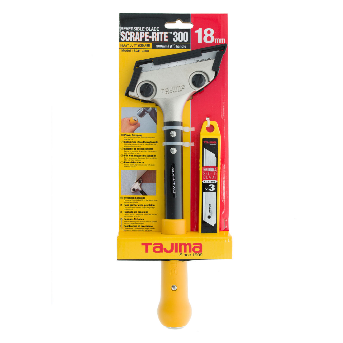 Tajima SCRL300 Scrape-Rite Heavy Duty Scraper - 300mm Handle