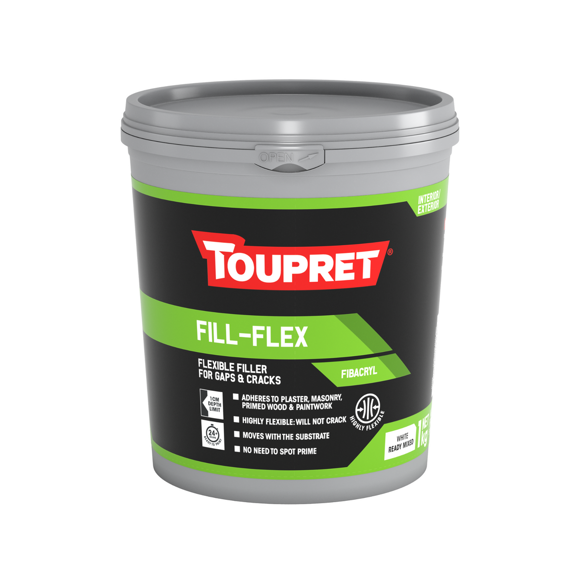 Toupret Fill-Flex Flexible Filler White (Interior/Exterior)