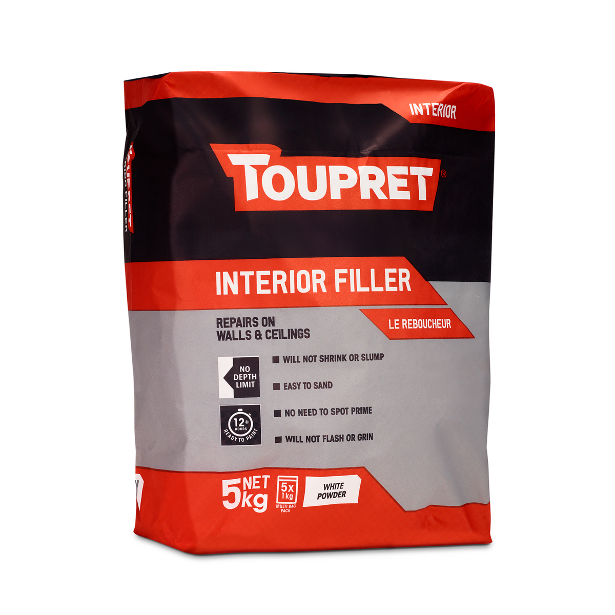 Toupret Interior Plaster Filler White