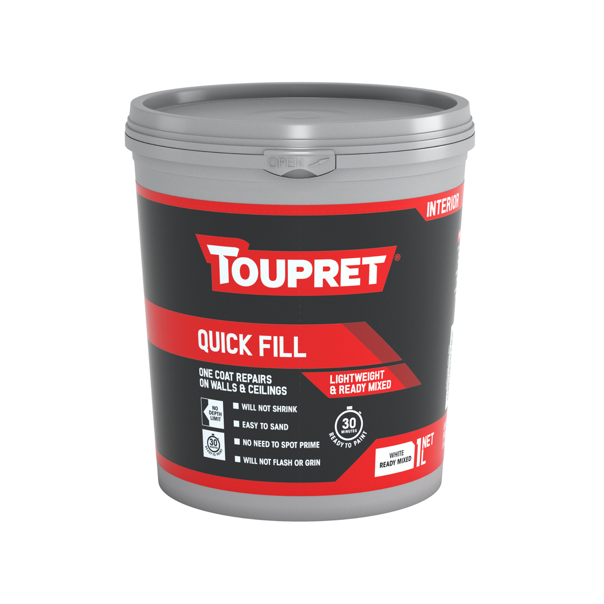 Toupret Quick Fill Lightweight Filler White (Interior)