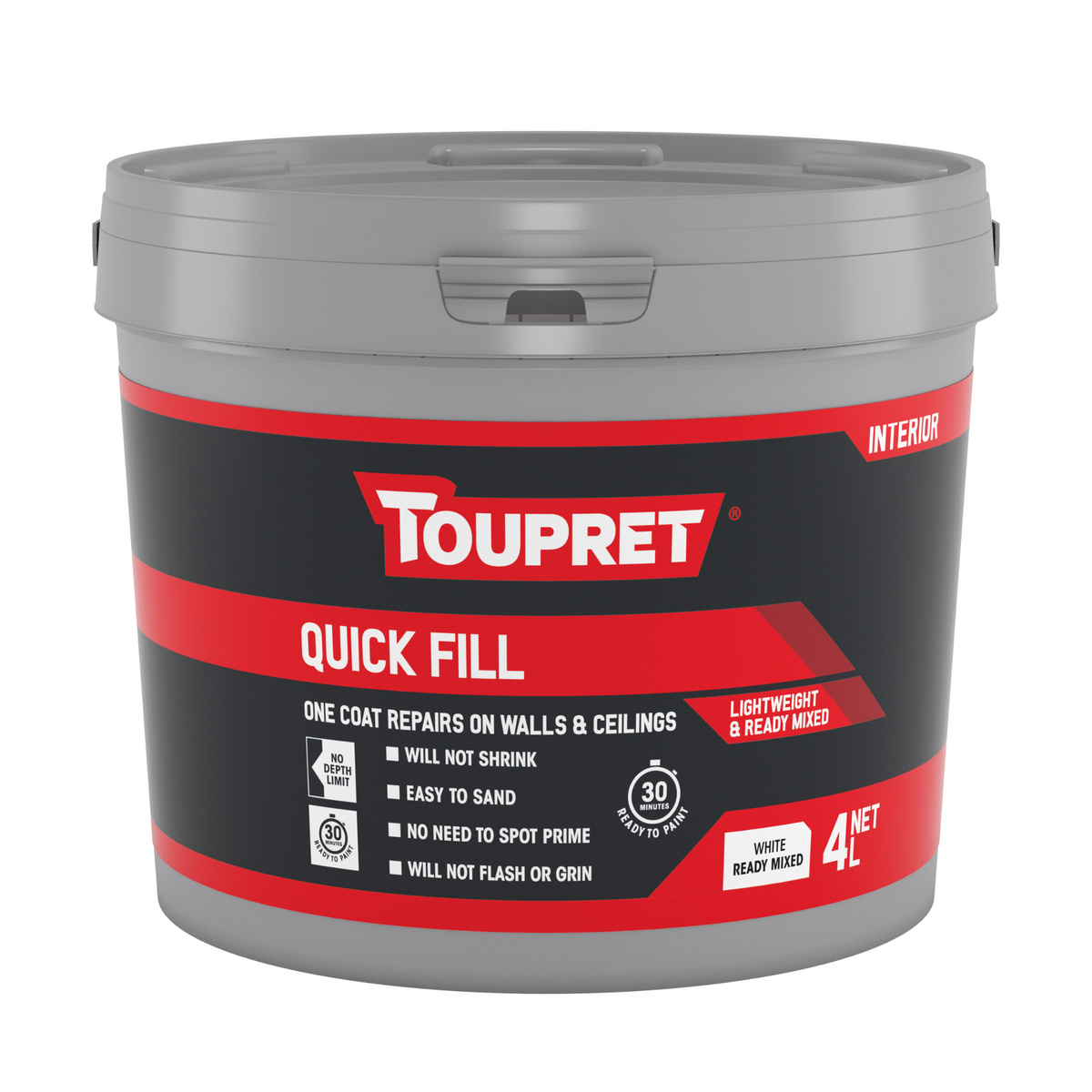Toupret Quick Fill Lightweight Filler White (Interior)