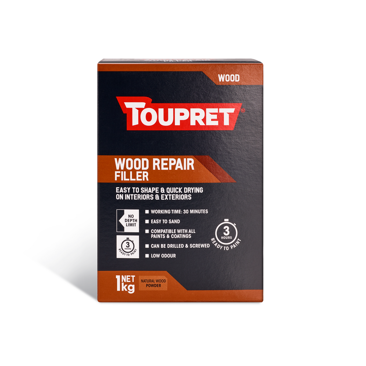 Toupret Wood Repair Powder Filler Natural (Interior/Exterior)