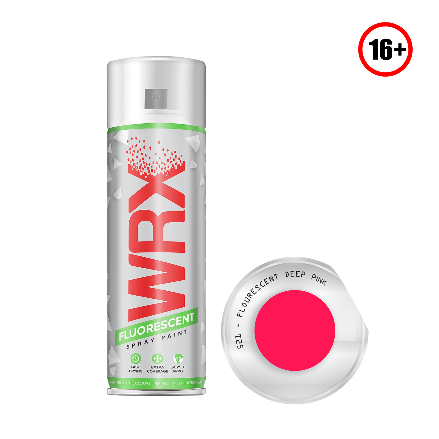 WRX Spray Paint Fluorescent Deep Pink 400ml