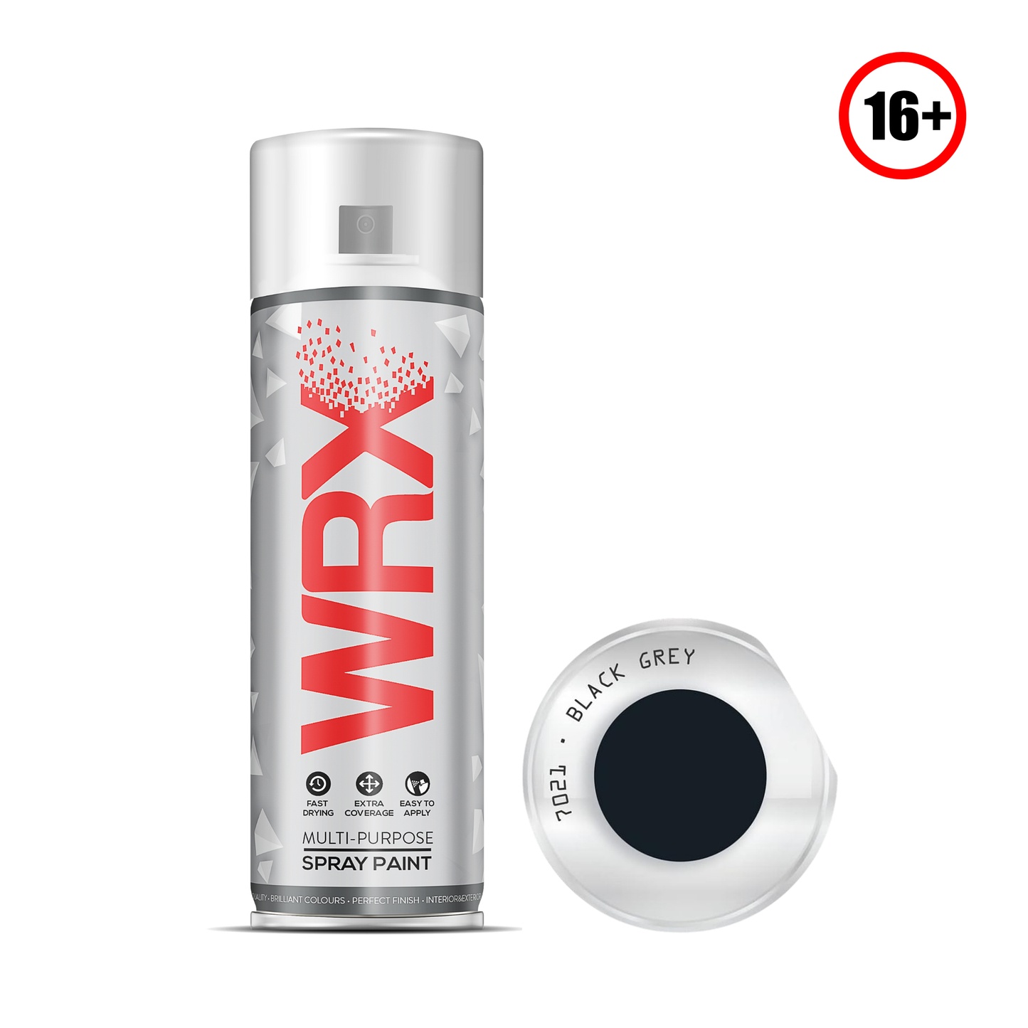 WRX Spray Paint Black Grey RAL 7021 Gloss 400ml