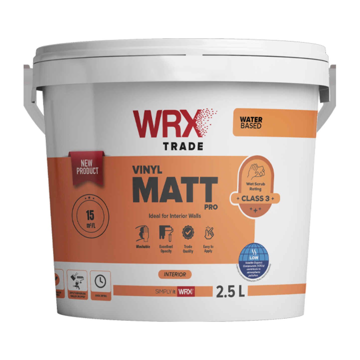 WRX Trade Vinyl Matt Emulsion Brilliant White 7.5L