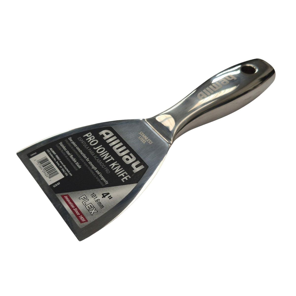 Allway One-Piece Stainless Steel Joint Filling Knife 4"