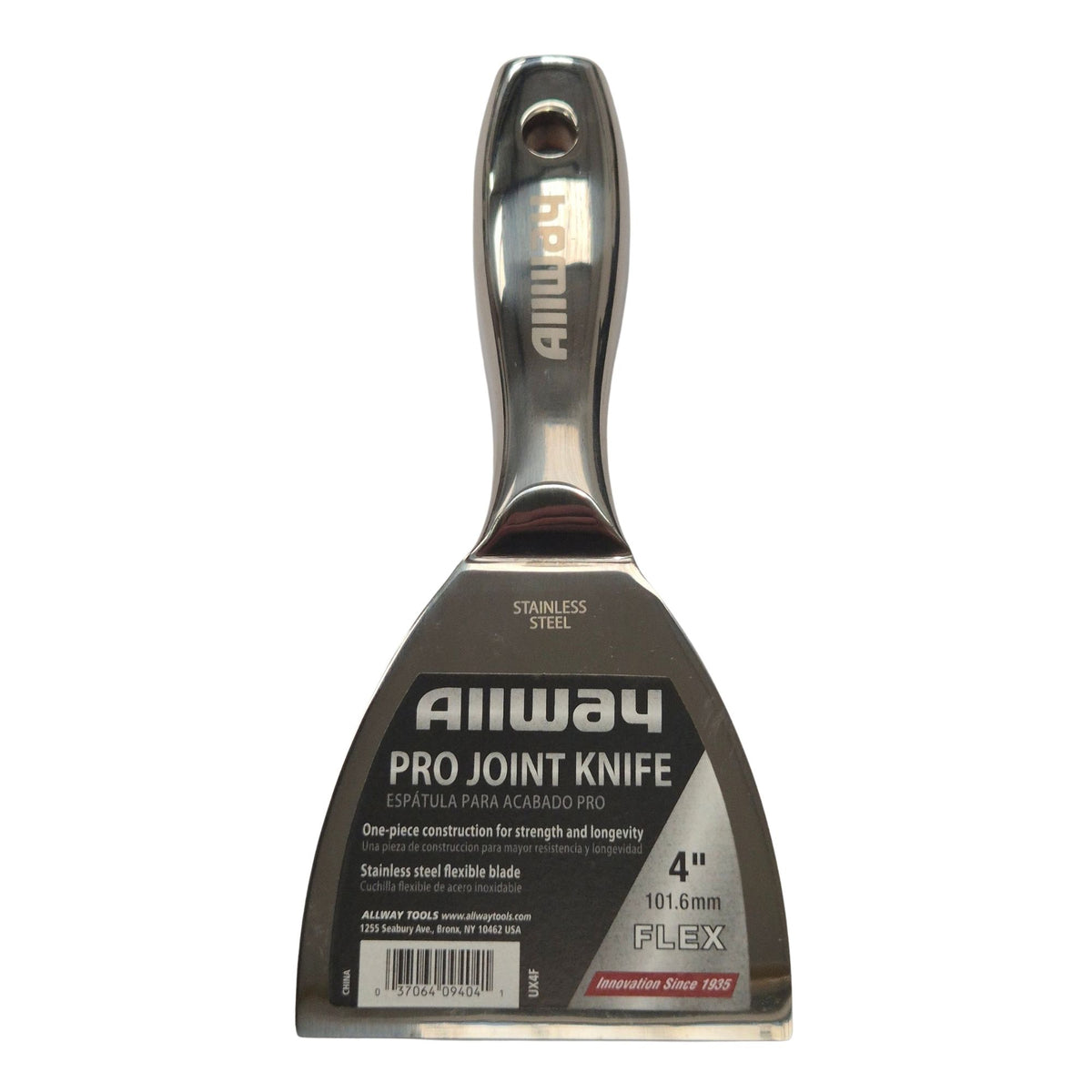 Allway One-Piece Stainless Steel Joint Filling Knife 4"