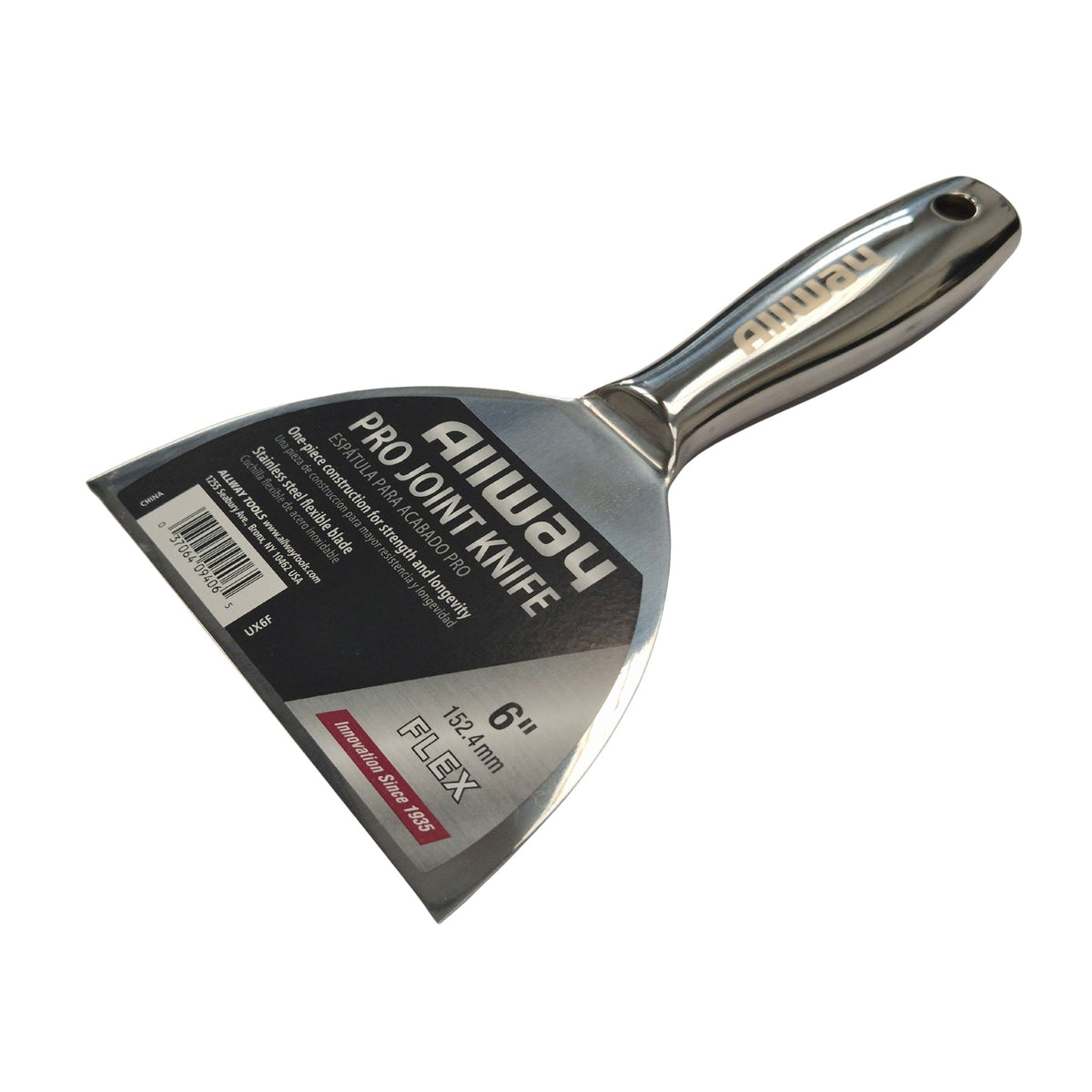 Allway One-Piece Stainless Steel Joint Knife 6"
