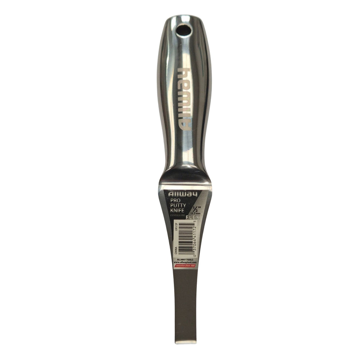 Allway One-Piece Stainless Steel Putty/Filling Knife 0.5"
