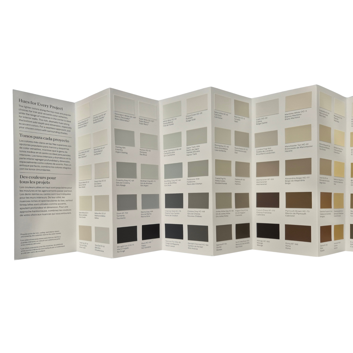 Benjamin Moore Favourites Paint Colour Guide
