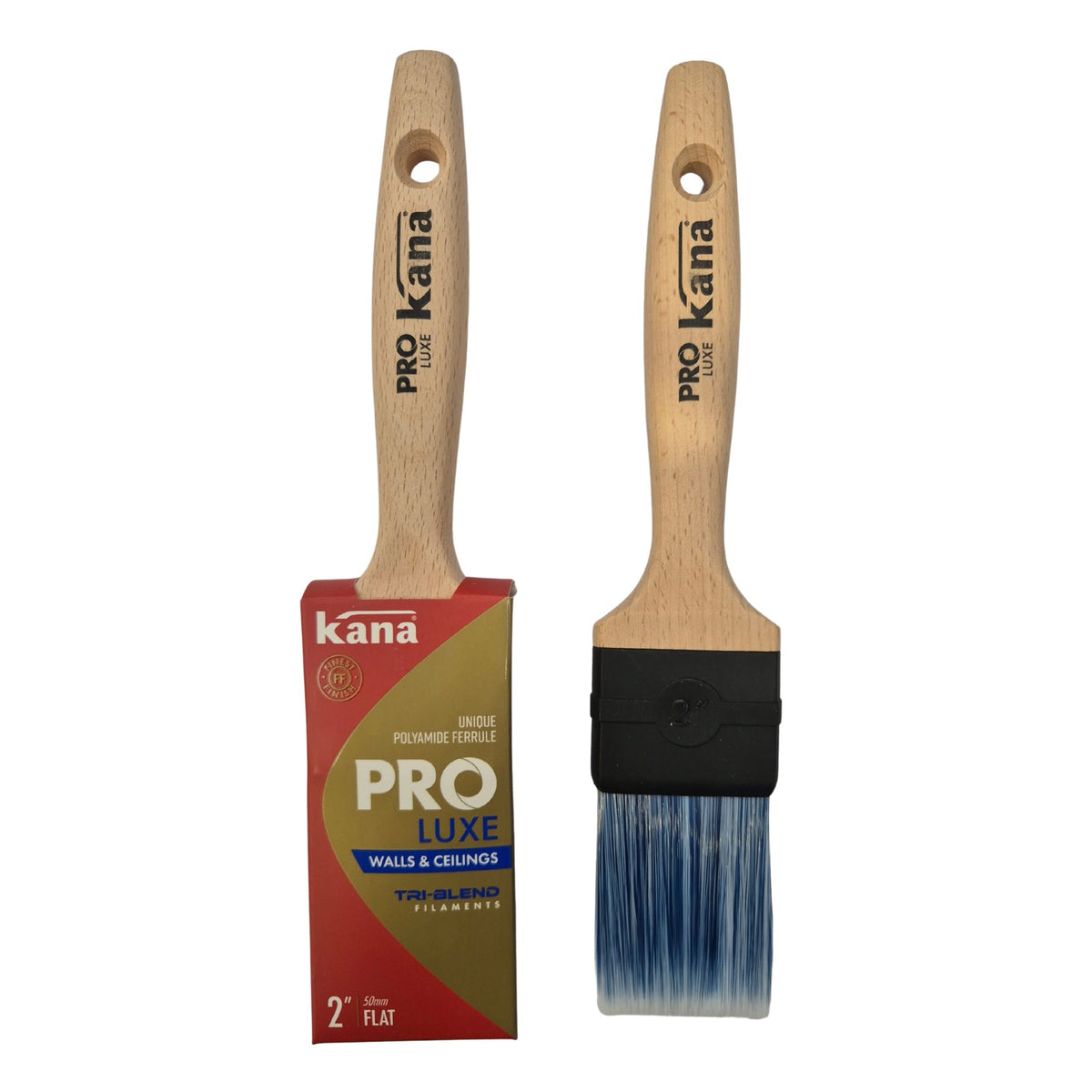 Kana Pro Luxe Flat Synthetic Paint Brush 2" (50mm)