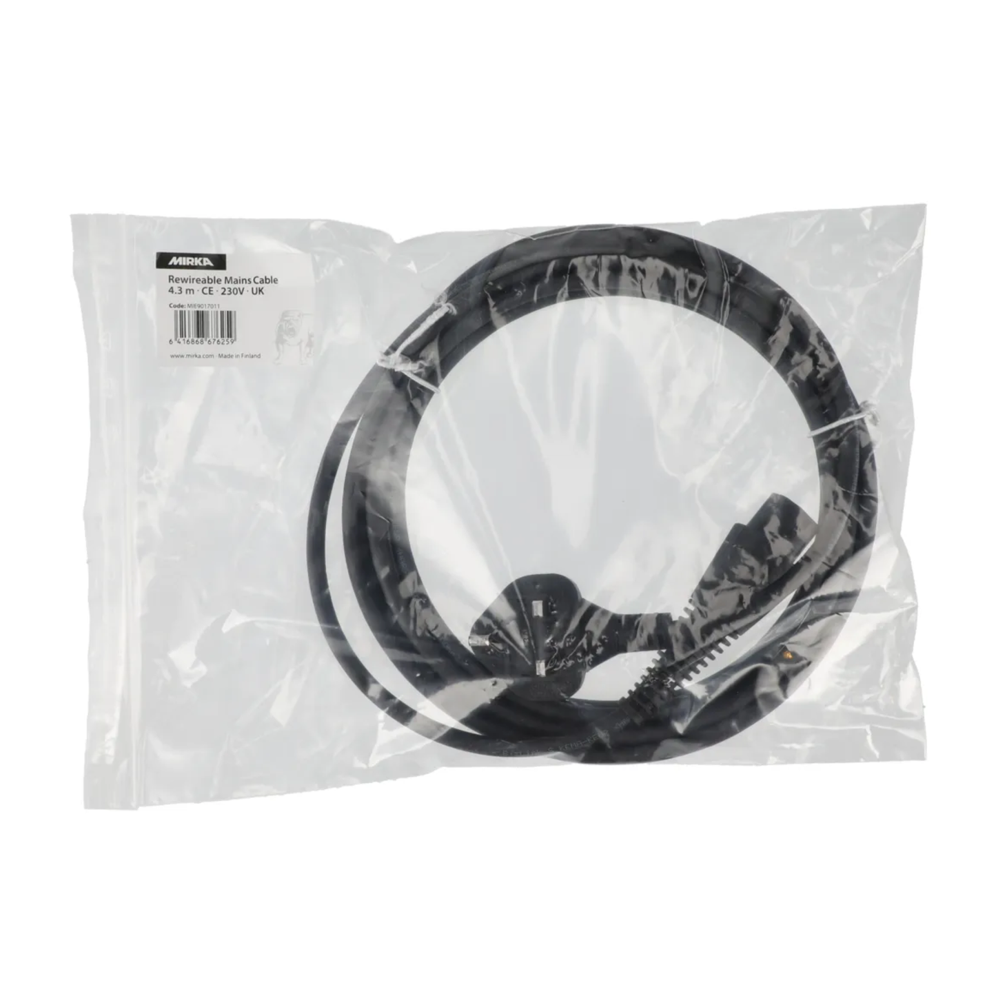 Mirka Mains Cable/Wire 4.3 Metre (CE 230V UK)