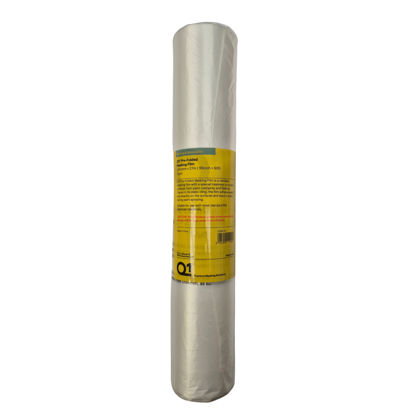 Q1 Pre-Folded Masking Film for Q1 Hand Masker Dispenser (4 Sizes Available)