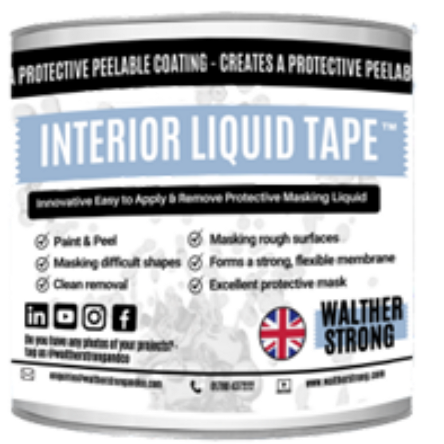 Walther Strong Interior Liquid Masking Tape