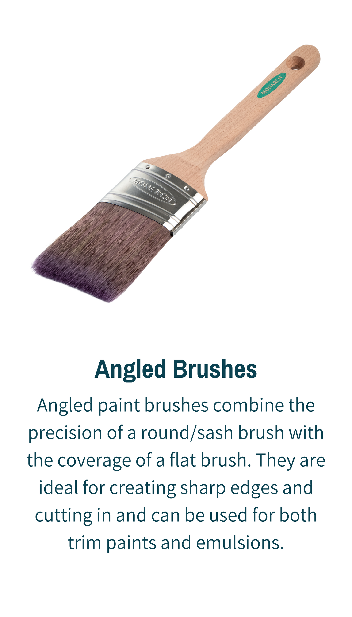 Angled Paint Brushes