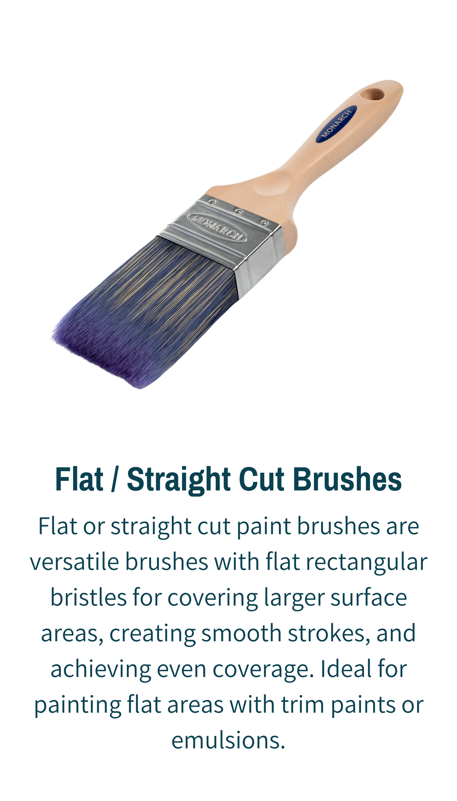 Flat / Straight Cut Paint Brushes