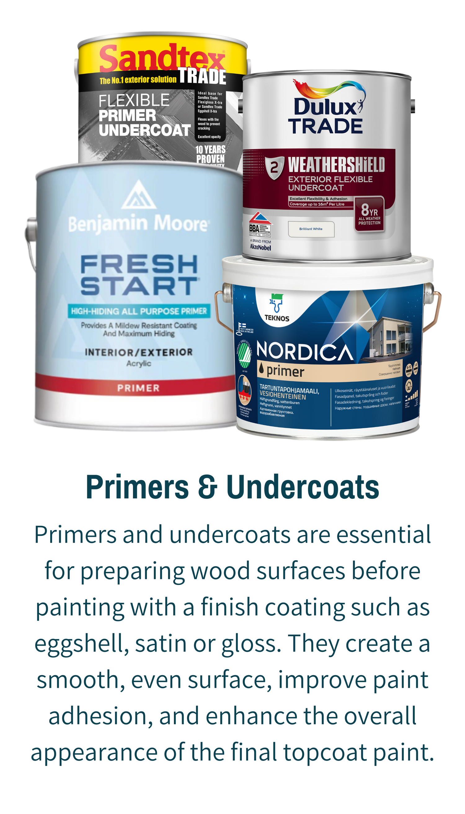 Primers & Undercoats For Exterior Woodwork / Trim