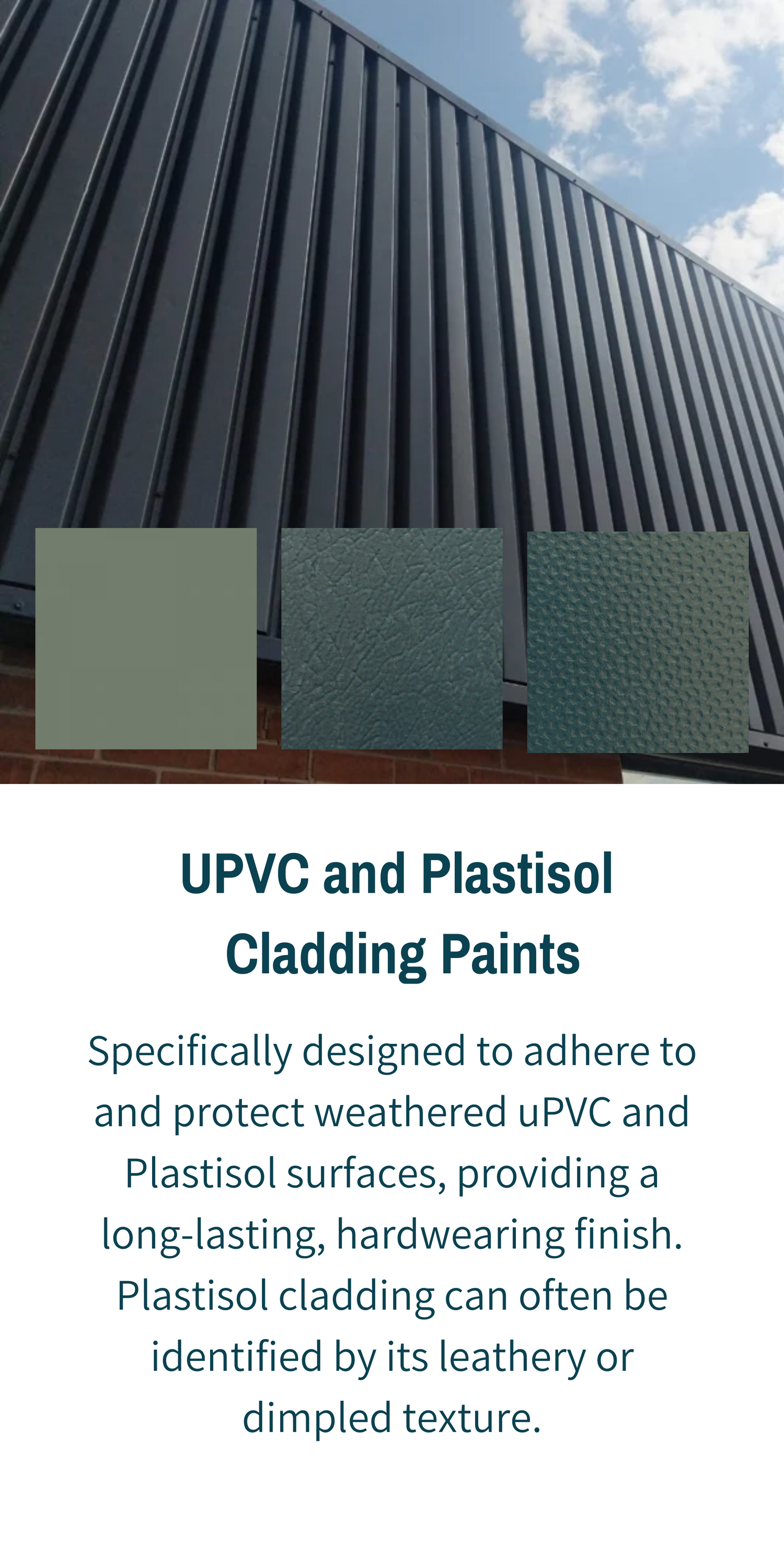 UPVC and Plastisol Cladding Paints