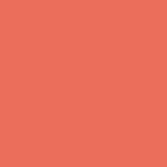 Solid mid tone pink coral colour swatch showing Benjamin Moore Picante 006 paint colour