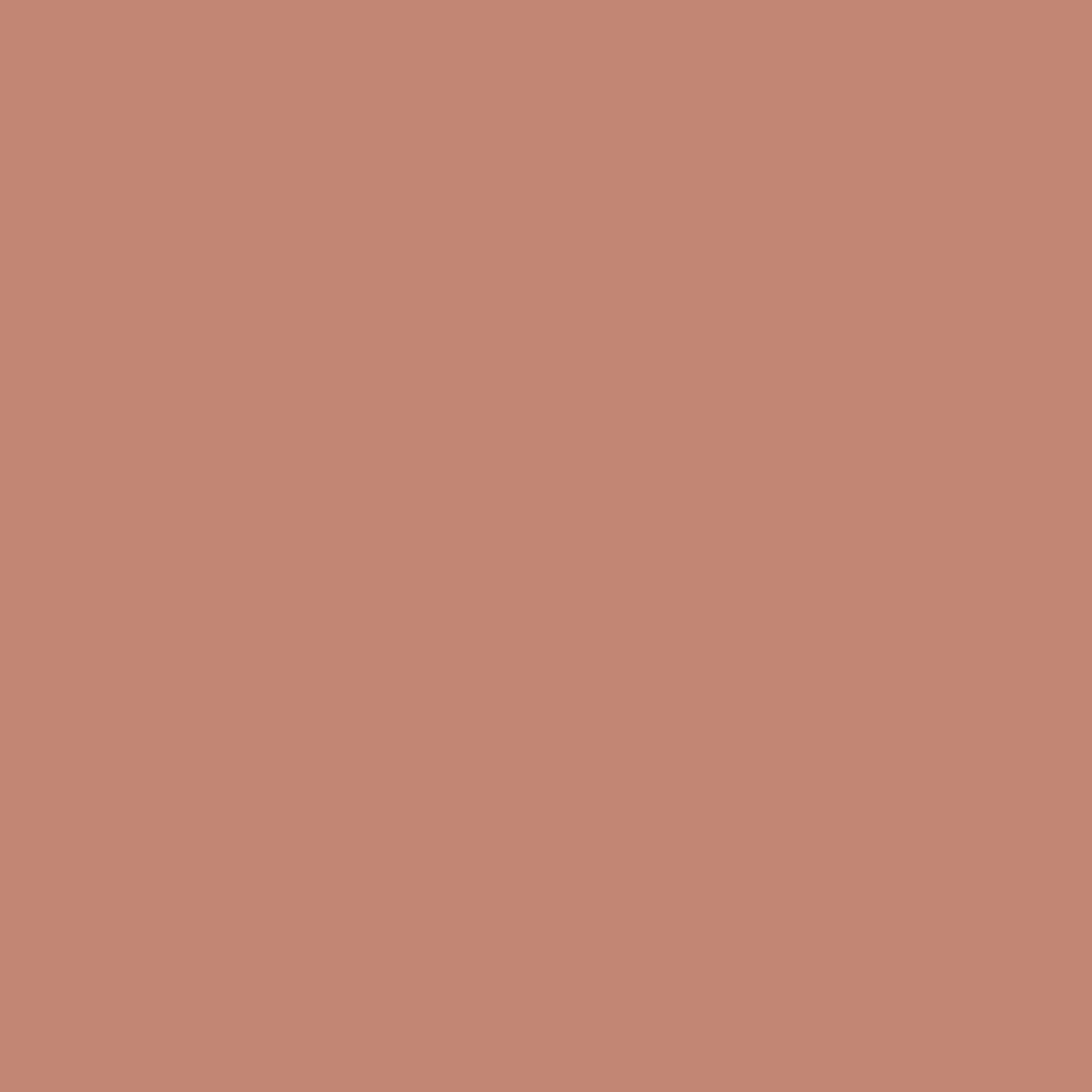 Solid mid tone pink brown colour swatch showing Benjamin Moore Savannah Clay 047 paint colour