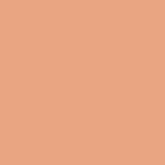 Solid mid tone pink orange colour swatch showing Benjamin Moore Succulent Peach 068 paint colour