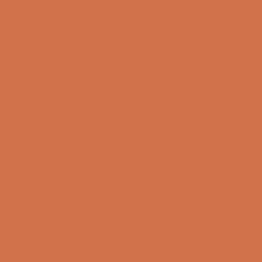 Solid dark deep orange colour swatch showing Benjamin Moore Corlsbud Coral 076 paint colour