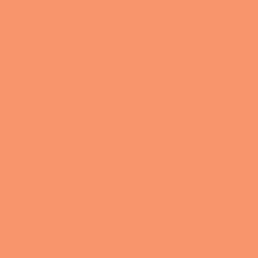 Solid mid tone orange colour swatch showing Benjamin Moore Sunset Boulevard 082 paint colour
