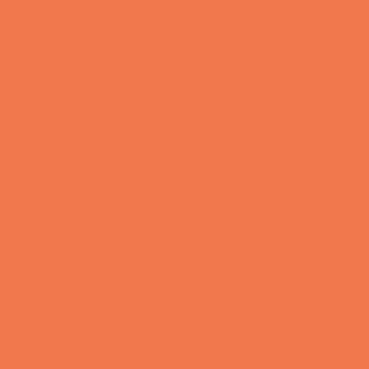 Solid bright orange colour swatch showing Benjamin Moore Fiesta Orange 084 paint colour