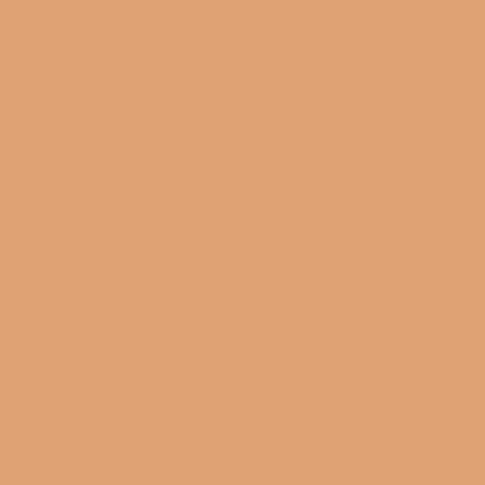 Solid mid tone orange colour swatch showing Benjamin Moore Starfish 110 paint colour