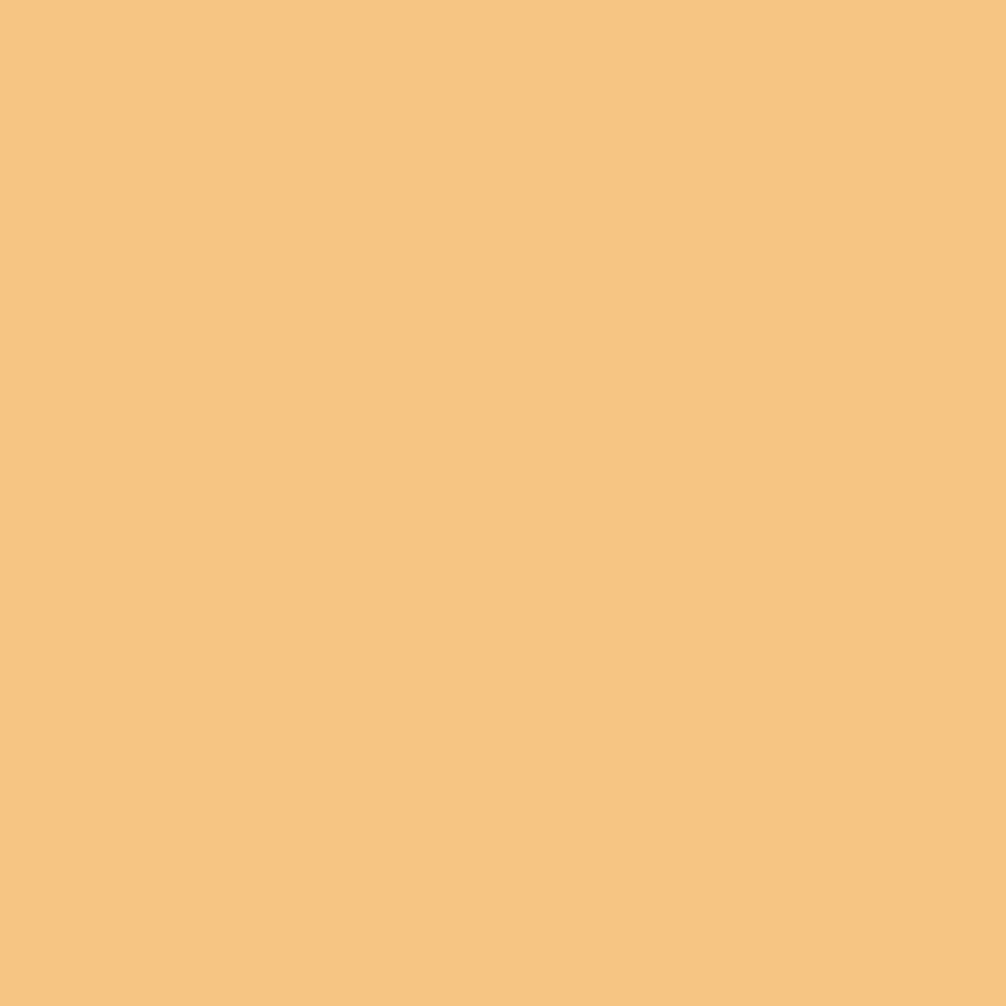 Solid mid tone yellow orange colour swatch showing Benjamin Moore Peach Crisp 159 paint colour