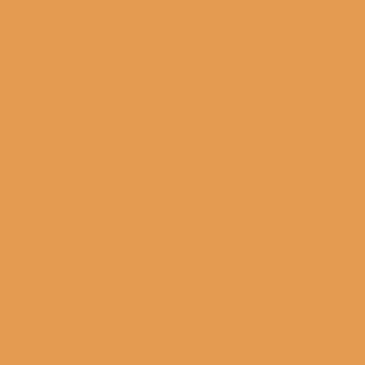 Solid dark burnt yellow orange colour swatch showing Benjamin Moore Brilliant Amber 161 paint colour