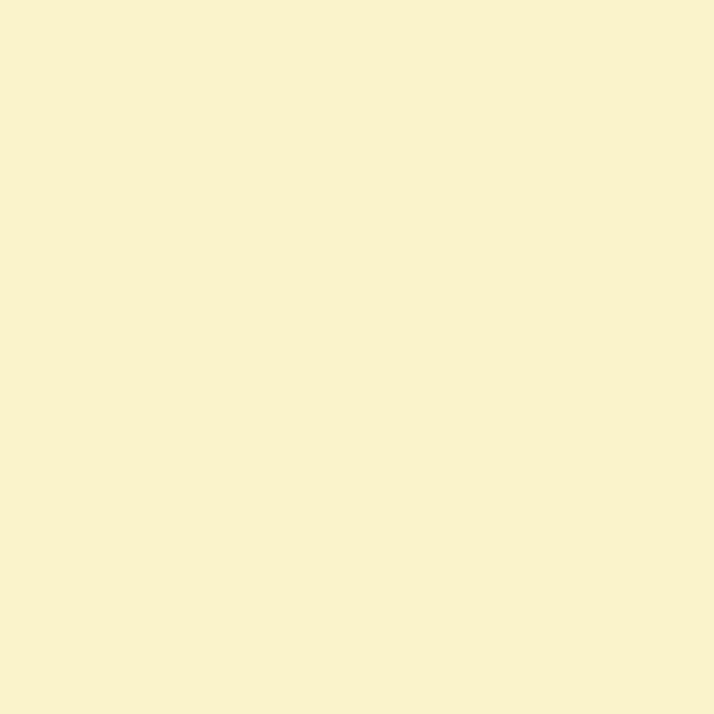 Solid very pale yellow colour swatch showing Benjamin Moore Old Straw Hat 337 paint colour