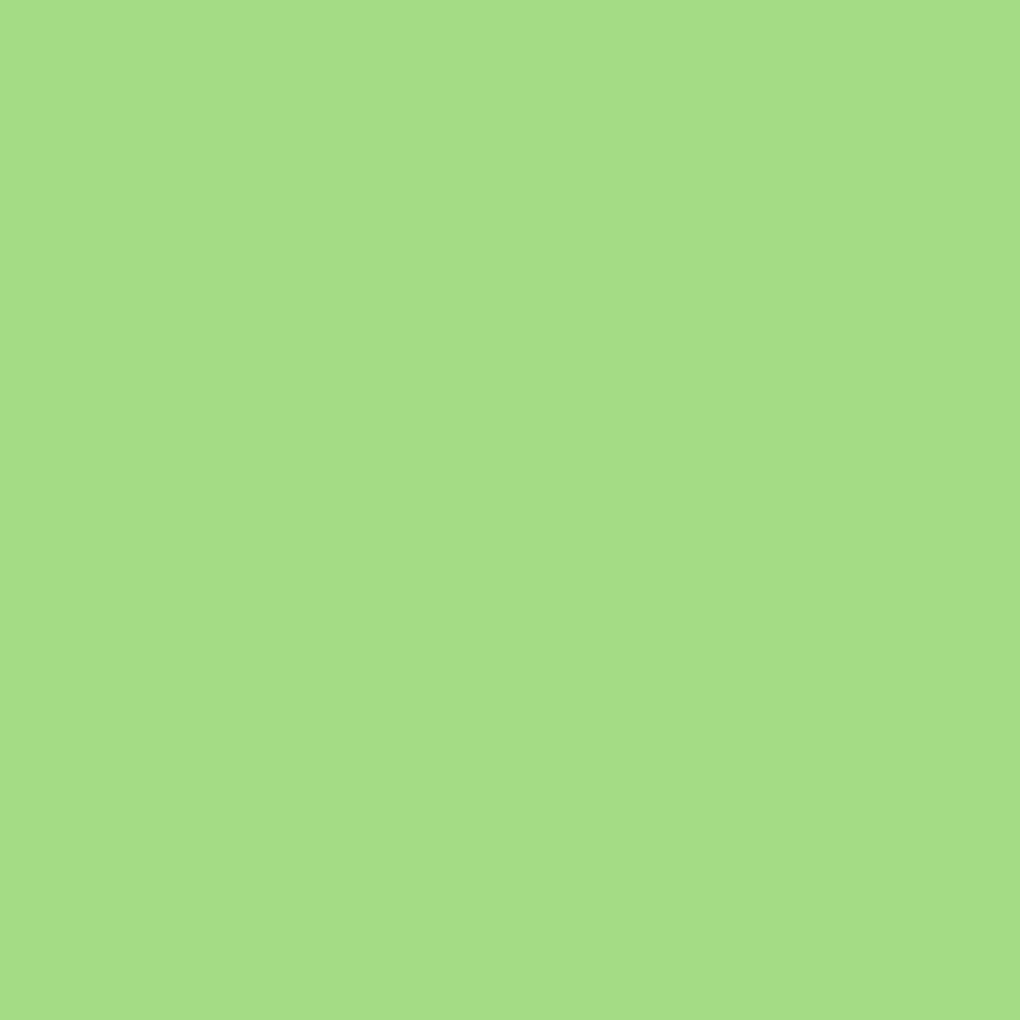 Solid mid tone green colour swatch showing Benjamin Moore Leprechaun Green 557 paint colour