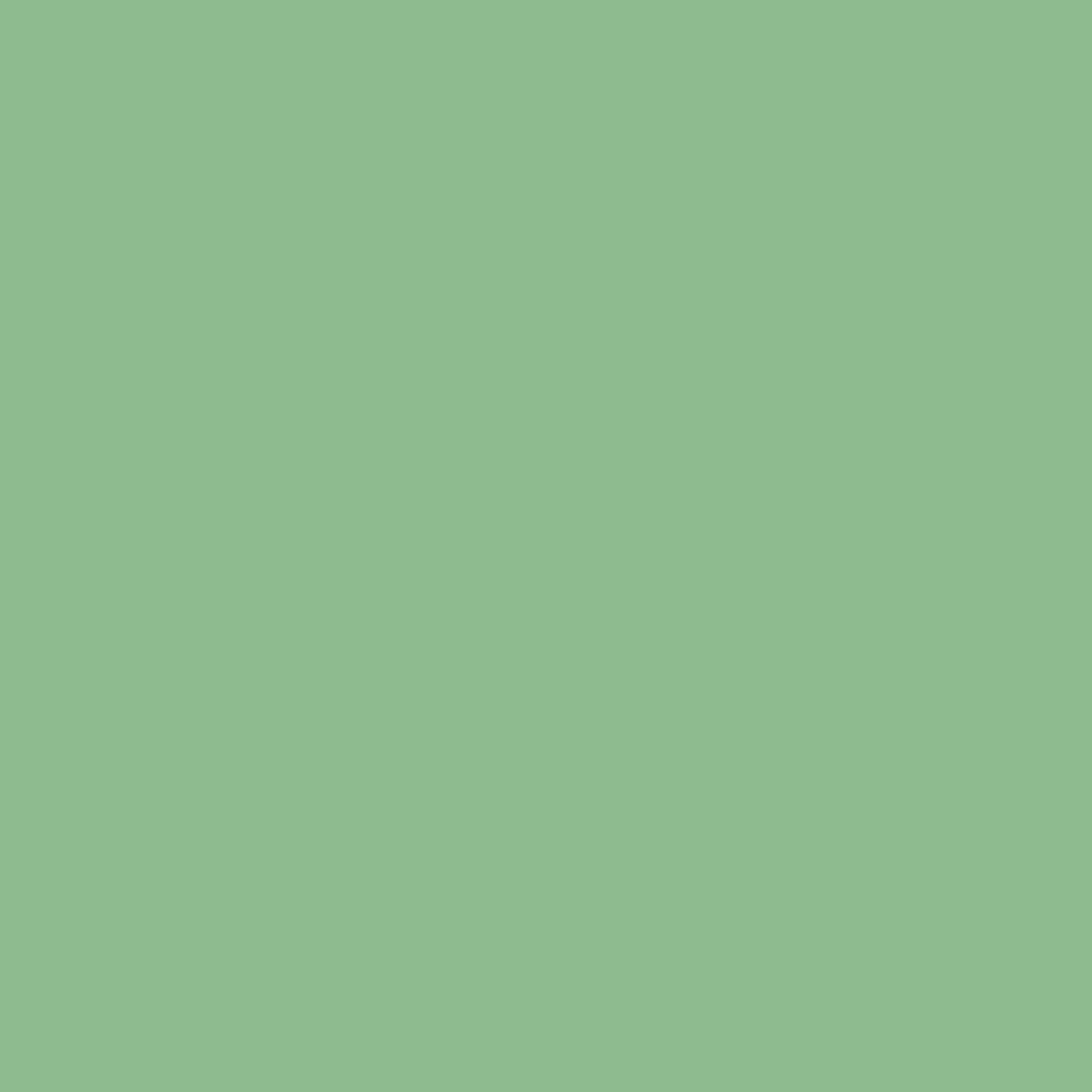 Solid mid tone green colour swatch showing Benjamin Moore Gumdrop 564 paint colour
