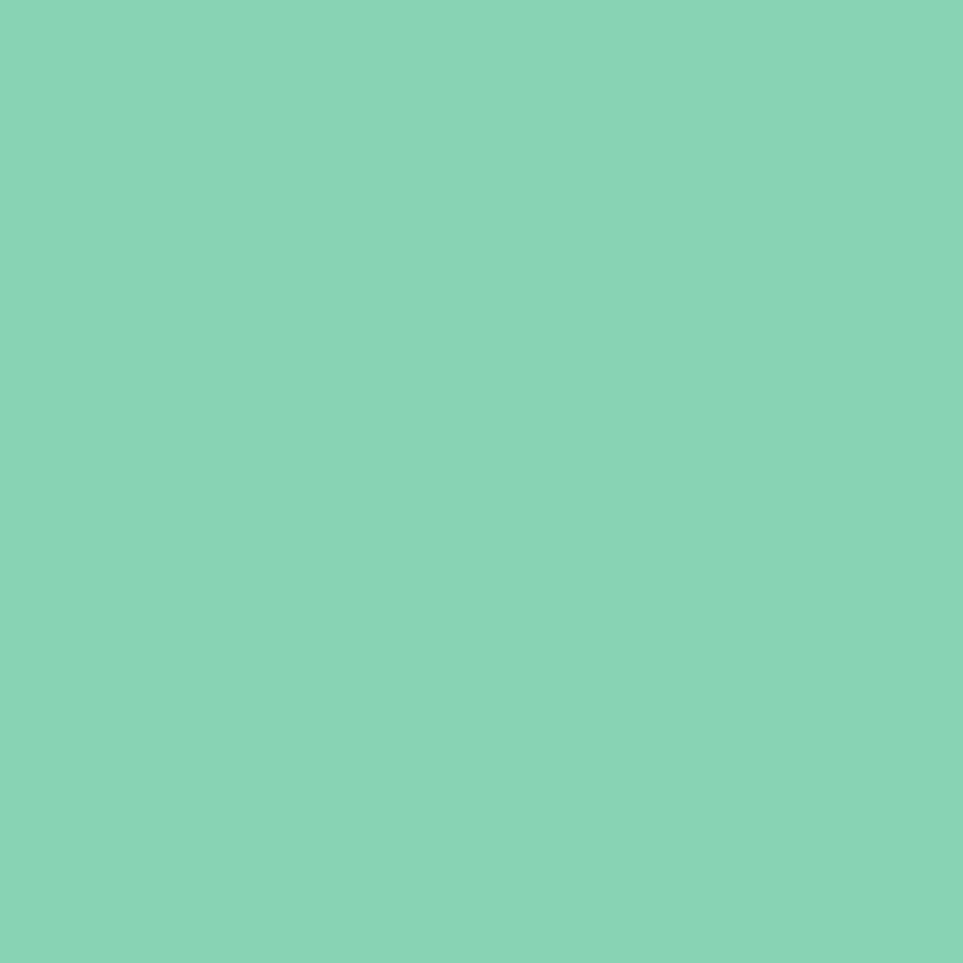 Solid mid tone turquoise green colour swatch showing Benjamin Moore Florida Keys 578 paint colour