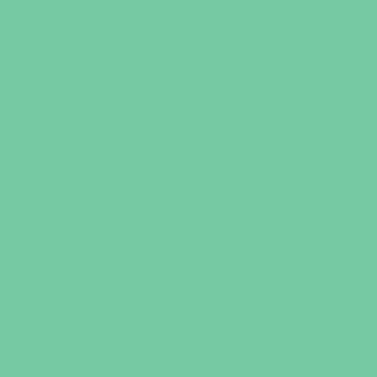 Solid mid tone turquoise green colour swatch showing Benjamin Moore Cliffside Park 579 paint colour