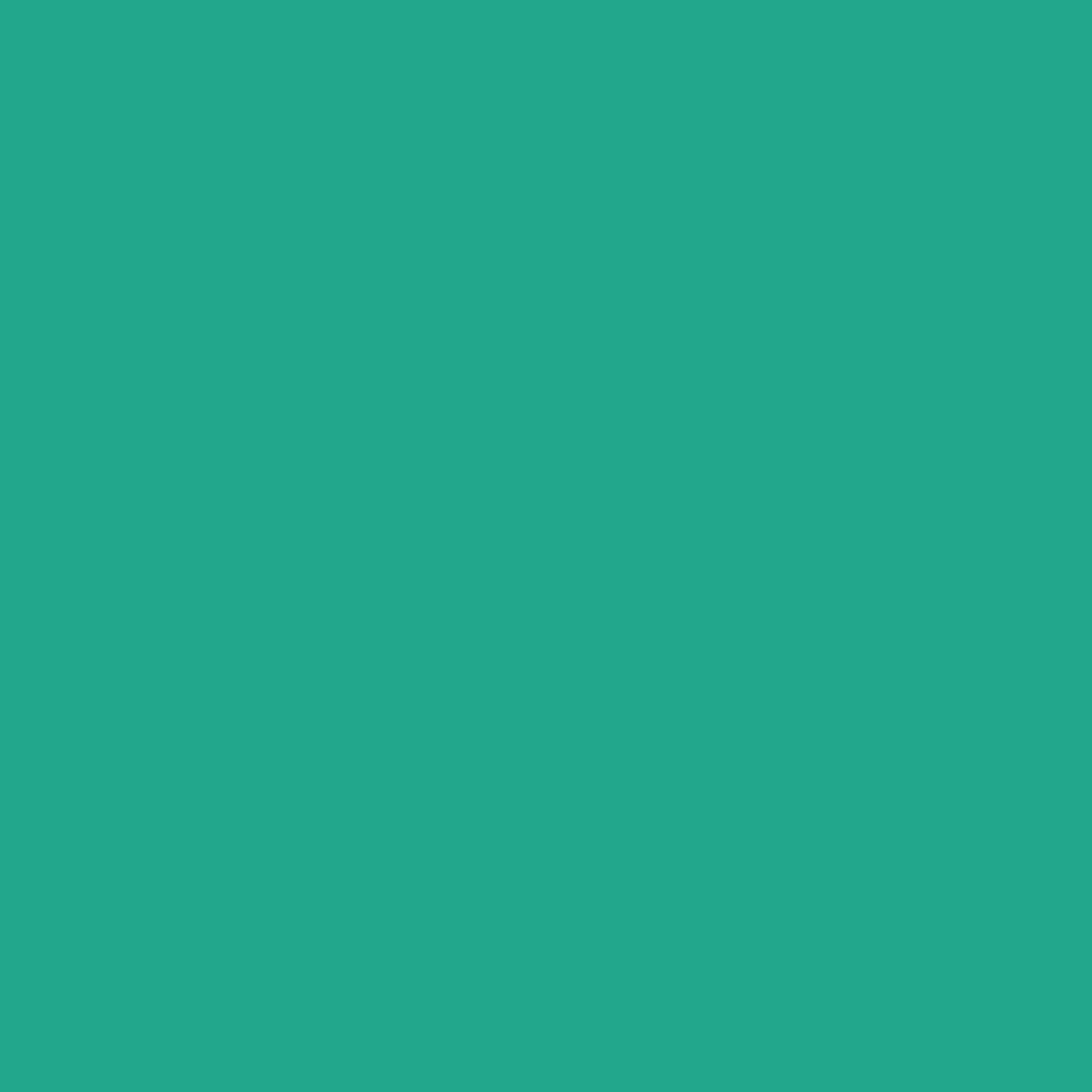Solid light turquoise green colour swatch showing Benjamin Moore Albuquerque Teal 607 paint 