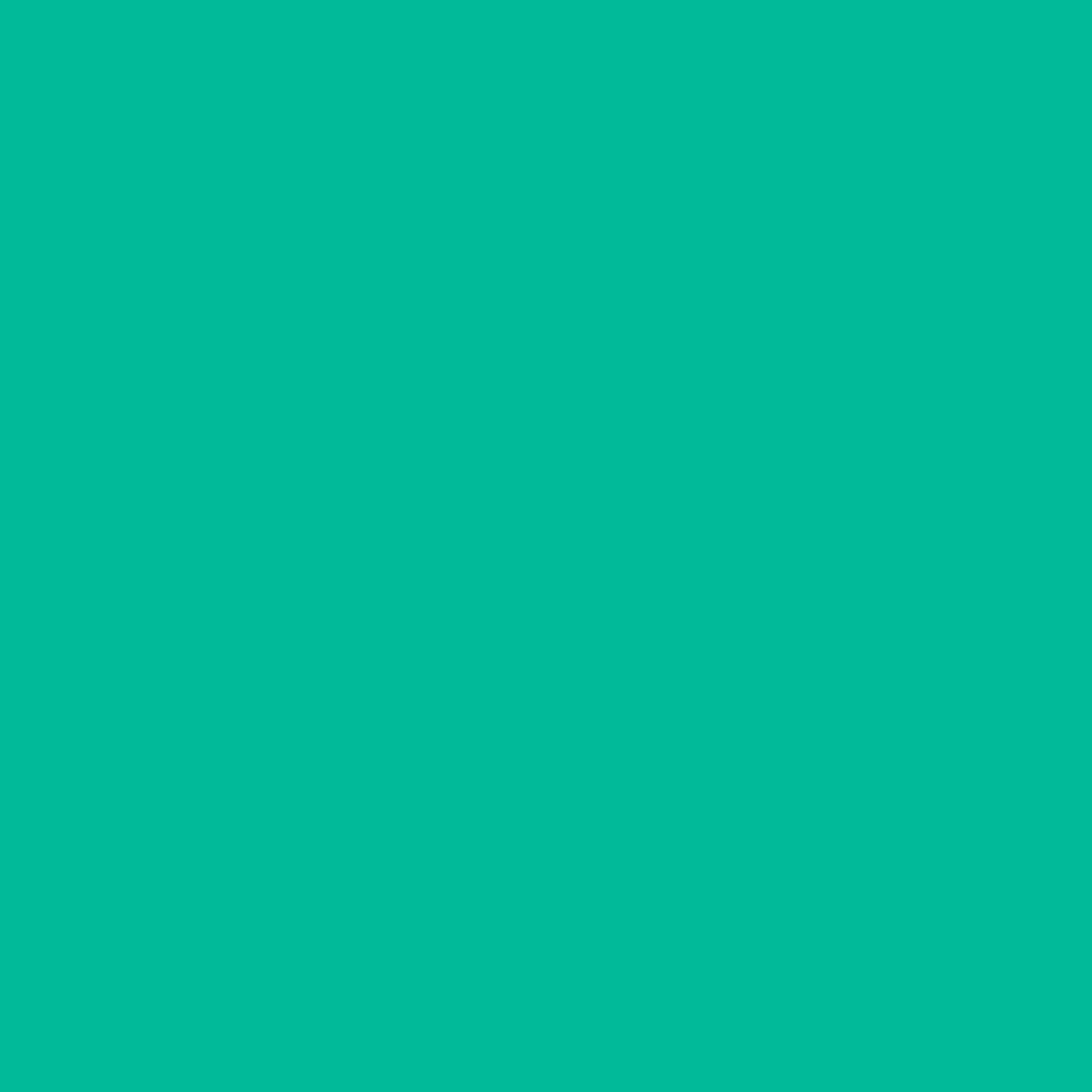 Solid deep turquoise green colour swatch showing Benjamin Moore Mayan Green 615 paint 