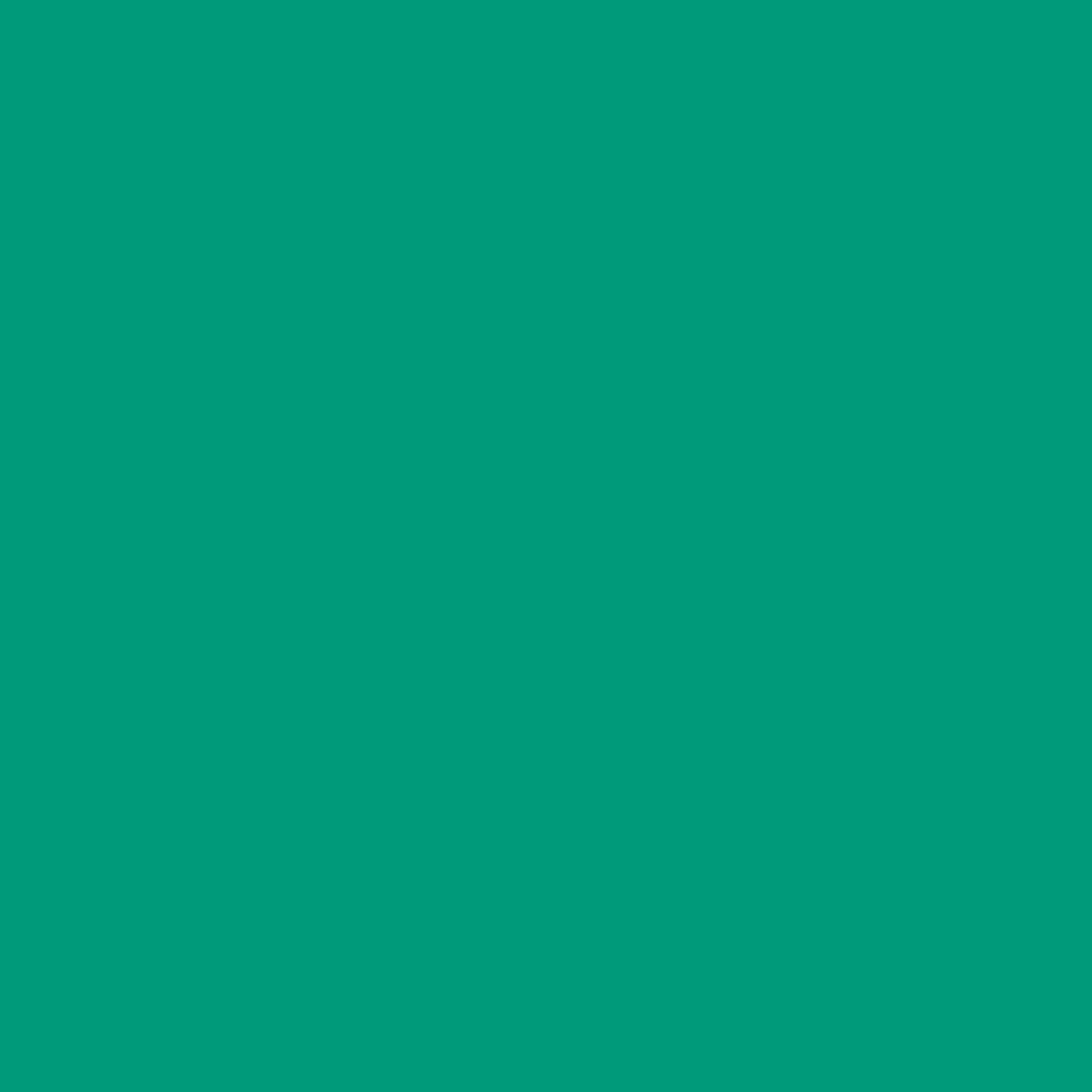 Solid deep turquoise green colour swatch showing Benjamin Moore Garden View 616 paint 