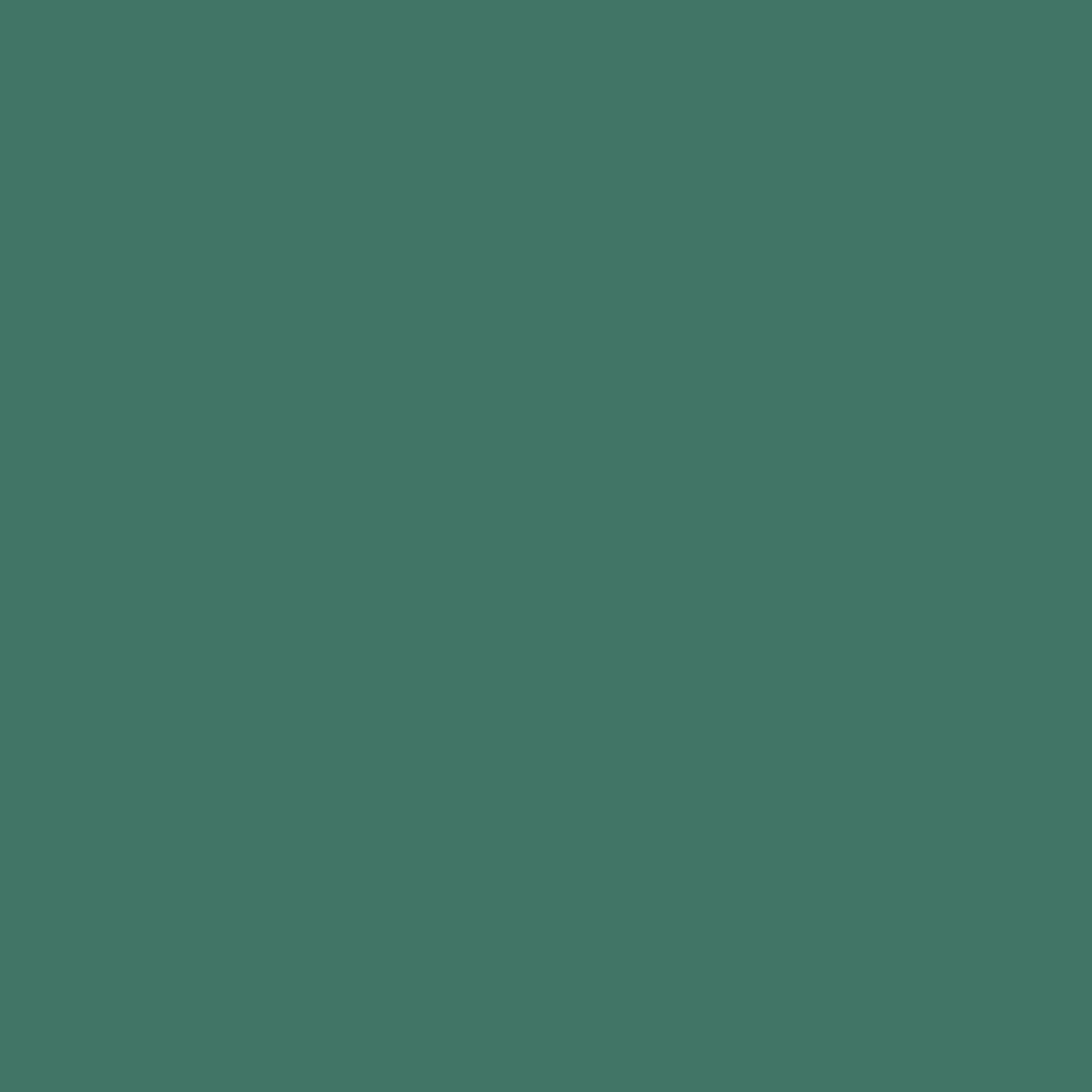 Solid deep teal green colour swatch showing Benjamin Moore Steamed Spinach 643 paint colour