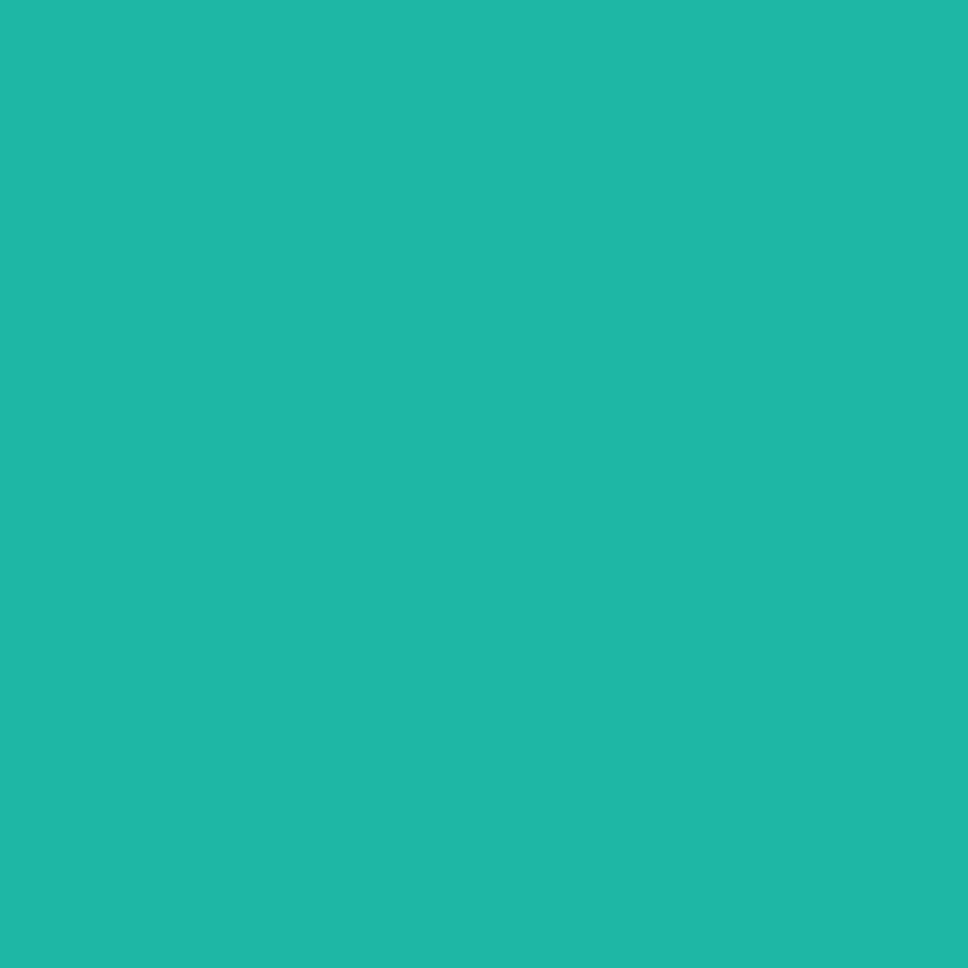Solid deep turquoise green colour swatch showing Benjamin Moore Sea Of Green 657 paint colour