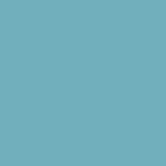Solid mid tone blue colour swatch showing Benjamin Moore Bayville Blue 747 paint colour