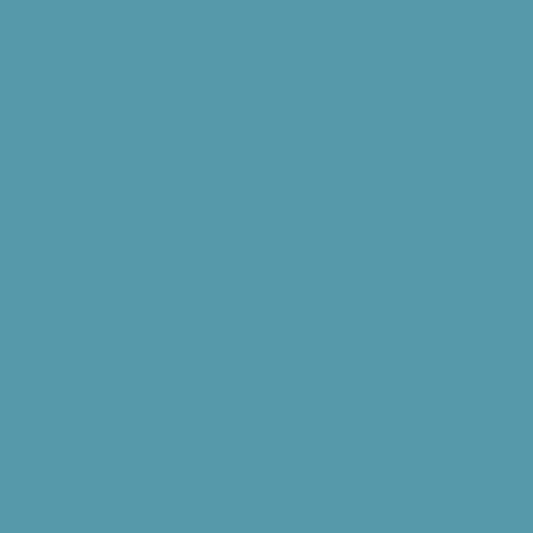 Solid mid tone blue colour swatch showing Benjamin Moore Blue Toile 748 paint colour