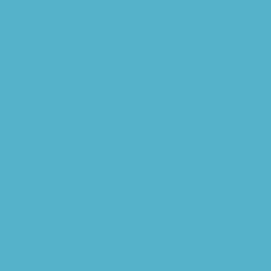 Solid mid tone blue colour swatch showing Benjamin Moore Atlantis Blue 768 paint colour