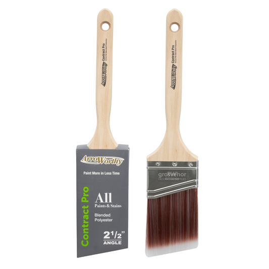 ARROWORTHY CONTRACT PRO ANGLED LONG HANDLE PAINT BRUSH 2.5"