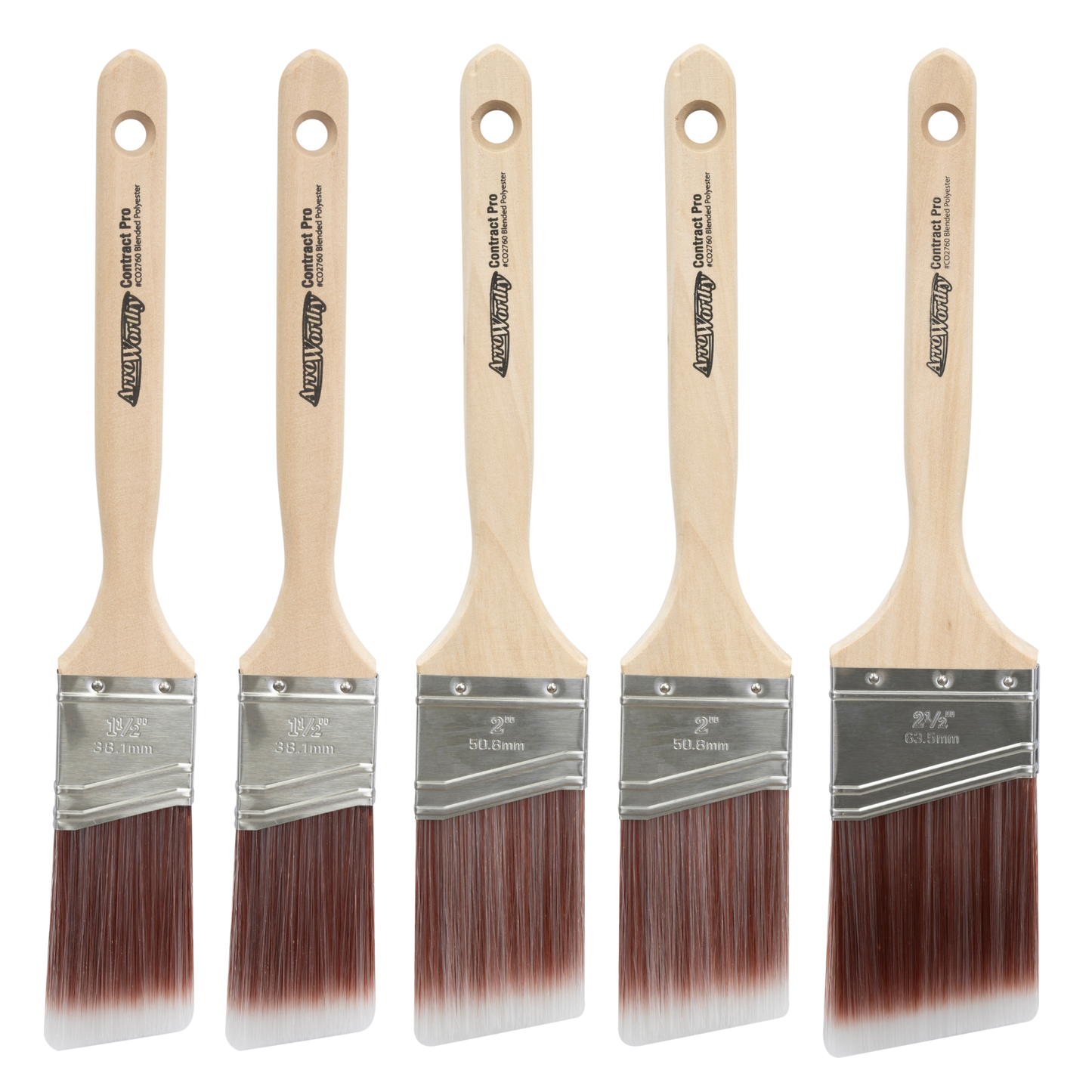 Arroworthy Contract Pro Angled Long Handle Brushes Box Set - 5 Pack