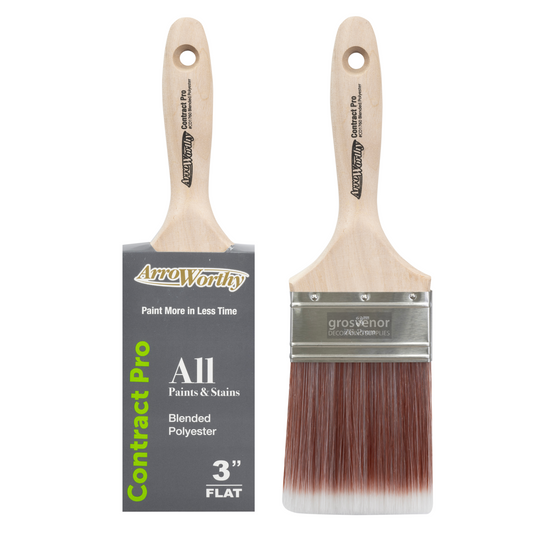 ARROWORTHY CONTRACT PRO FLAT PAINT BRUSH 3"