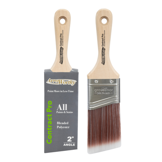 ARROWORTHY CONTRACT PRO STUBBY SHORT HANDLE PAINT BRUSH 2"